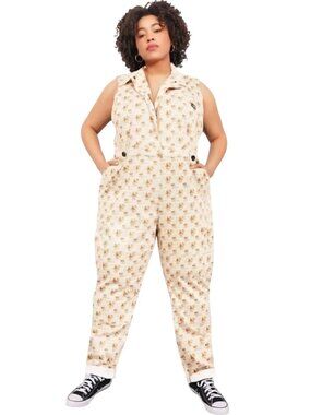 Wildfang The Essential Sleeveless High Waisted Coverall Vintage Bird Size 1X